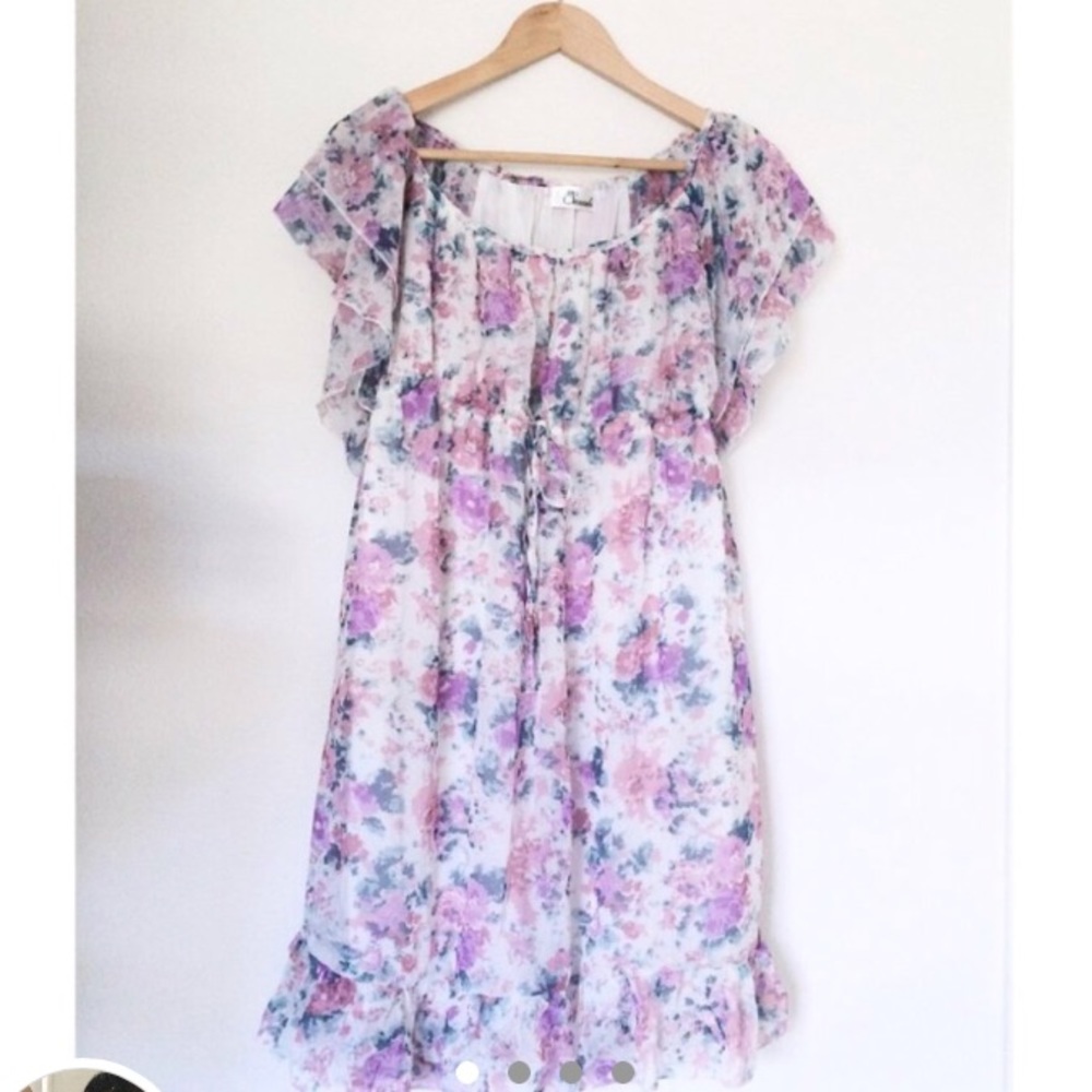 flowy floral dress